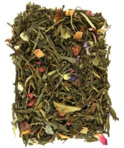 Чай Феерия, зеленый чай Сенча с фруктами, ягодами и цветами