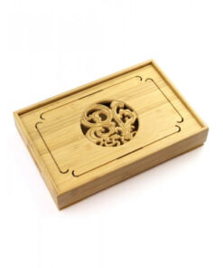 фото - Чайная доска ЧА БАНЬ. Резьба. 34х22см