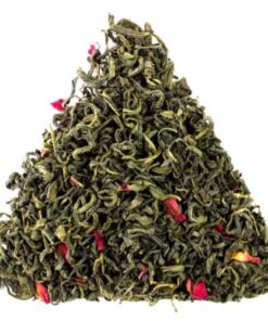 Зеленый чай с лепестками китайской розы