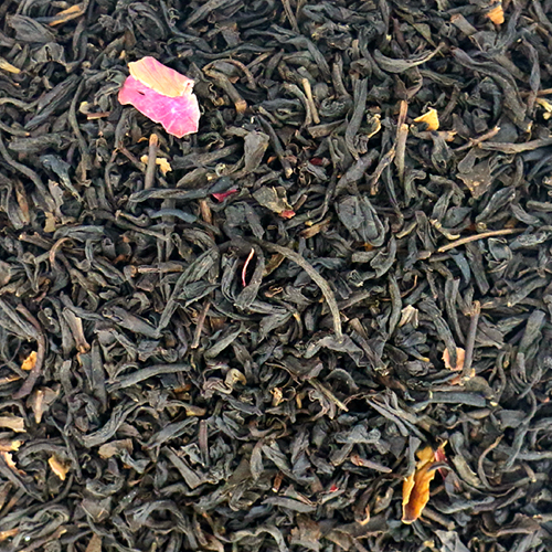 фото - Черный чай с лепестками китайской чайной розы