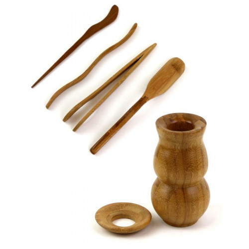 фото - Набор 2. Инструменты для чайной церемонии (Бамбук).
