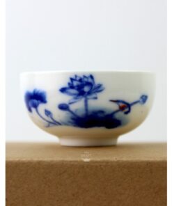 фото - Фарфоровый сервиз для путешествий “Синие цветы”