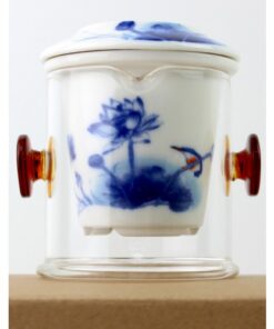 фото - Фарфоровый сервиз для путешествий “Синие цветы”