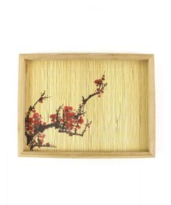 Поднос бамбуковый Сакура, для сервировки чайной церемонии гунфу