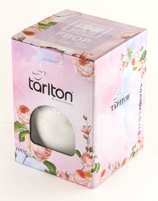 фото - Керамическая сахарница+Цейлонский чай FBOP 100г. TARLTON