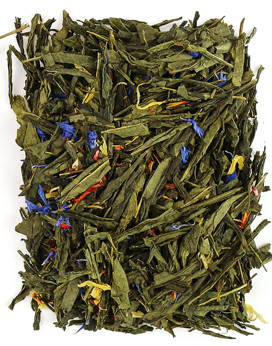 фото - Чай Іскри шампанського, мікс зелений, чорний чай з квітами та ягодами фото - Чай Іскри шампанського, мікс зелений, чорний чай з квітами та ягодами