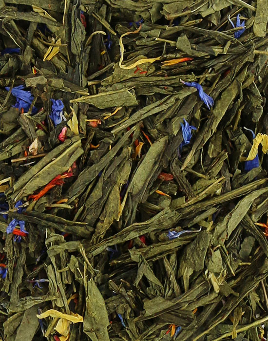 фото - Чай Іскри шампанського, мікс зелений, чорний чай з квітами та ягодами фото - Чай Іскри шампанського, мікс зелений, чорний чай з квітами та ягодами