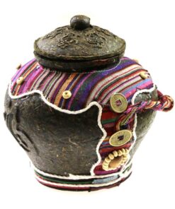 фото - Подарочный Шэн (Шен) пуэр “Горшочек с цветным оформлением” 700 г.