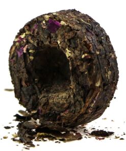 фото - Шу Пуэр Мини Точа с лепестками розы