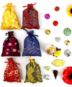 фото - Подарочный мешочек с чаями. Ассорти мини точа Шен, Шу  и Пуэр в мандарине.