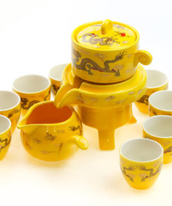 фото - Чайный сервиз “Золотой дракон” на 8 персон (керамика).