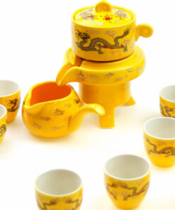 фото - Чайный сервиз “Золотой дракон” на 8 персон (керамика).