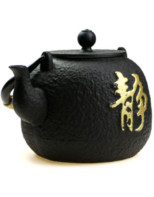 фото - Чайник заварник для чая с ситом чугунный Тэцубин “Благословение Будды” 1200 мл