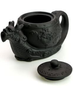 фото - Чайник черный дракон, исинская глина, заварочник 400 мл.