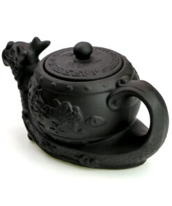 фото - Чайник черный дракон, исинская глина, заварочник 400 мл.