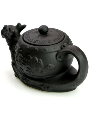 фото - Чайник “Чорний дракон” з ісинської глини, заварник 400 мл.
