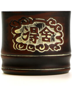 Чашка пиала, тяван,  коричневая исинская глина 100 мл