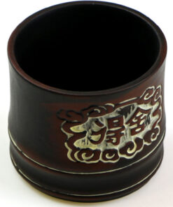 фото - Чашка пиала исинская глина. Коричневая 100 мл