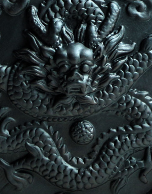 фото - Чайник Печать дракона, исинская глина, заварочник 1000 мл. Черный