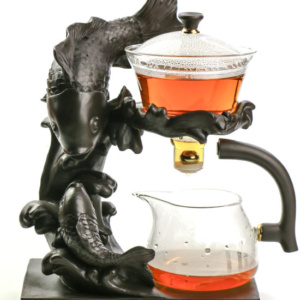 фото - Чайный сервиз с магнитом заварник Магнитный поцелуй, Карпы