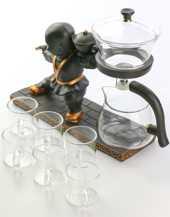 фото - Чайный сервиз с магнитом заварник Магнитный поцелуй, Кунг Фу+6 чашек
