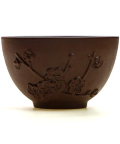 фото - Чашка піала термостійка “Сливова гілка” червона ісинська глина 80 мл