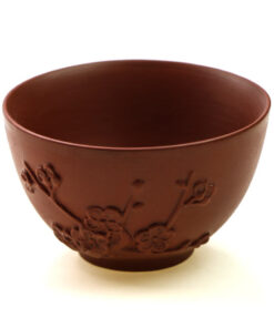 фото - Чашка піала термостійка “Сливова гілка” червона ісинська глина 80 мл