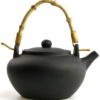 фото - Чайник заварювальний з бамбуковою ручкою, чорний ісин, 500 мл