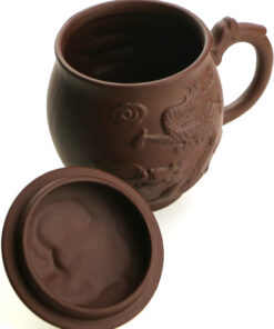 фото - Чашка Пузатый дракон исинская глина кружка для чая коричневая, 500 мл