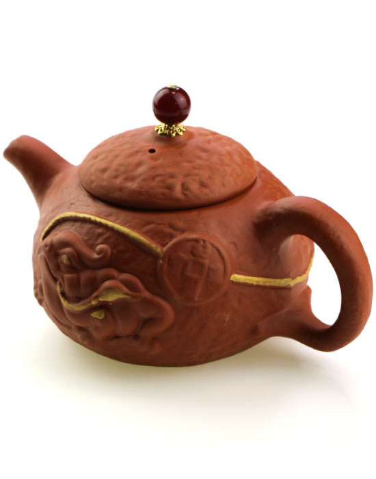 фото - Чайник заварочный Жаба богатства , исин красный, 400 мл