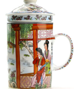 фото - Чашка керамічна з ситом. 300 мл