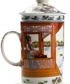 фото - Чашка керамічна з ситом. 300 мл