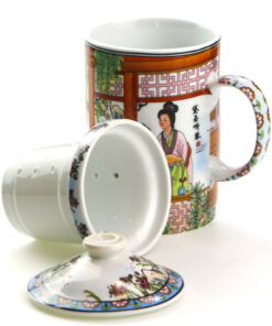 фото - Чашка керамічна з ситом. 300 мл