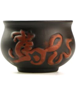 фото - Чашка глиняная  “Цилинь” Suzaku черная 50 мл