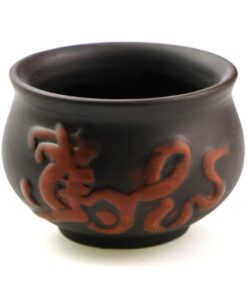 фото - Чашка глиняная  “Цилинь” Suzaku черная 50 мл