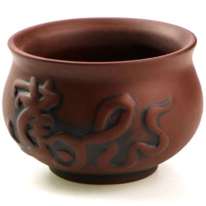 фото - Чашка глиняная  “Цилинь” Suzaku коричневая 50 мл