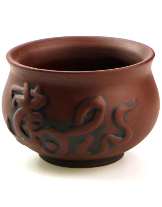 фото - Чашка глиняная  “Цилинь” Suzaku коричневая 50 мл
