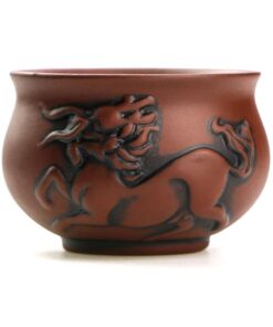 фото - Чашка глиняная  “Цилинь” Suzaku коричневая 50 мл
