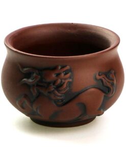 фото - Чашка глиняная  “Цилинь” Suzaku коричневая 50 мл