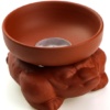фото - Ситечко для чаю, з підставкою у вигляді жаби глина червона, чхалюй (Копировать)
