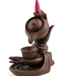 фото - Підставка  для арома конусів Рука з чашкою + набір крнусів, рідкий дим, кераміка,