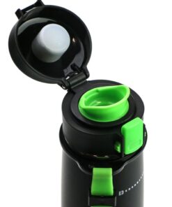 фото - термокружка с кнопкой зеленая с крішкой 480 мл