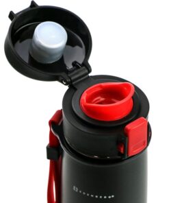 фото - термокружка с кнопкой зеленая с крішкой 480 мл