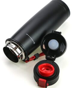 фото - термокружка с кнопкой зеленая с крішкой 480 мл