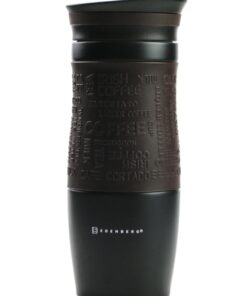 фото - термокружка с кнопкой зеленая 380 мл