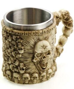 фото - чашша из политоуна Веселый череп 15х10х11
