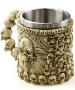 фото - чашша из политоуна Веселый череп 15х10х11