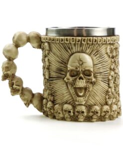 фото - чашша из политоуна Веселый череп 15х10х11