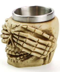 фото - стопка череп из полистоуна 7х7х6.5 50мл