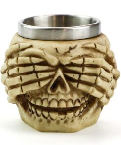 фото - стопка череп из полистоуна 7х7х6.5 50мл